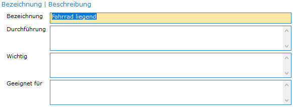 1. Bezeichnung/Beschreibung